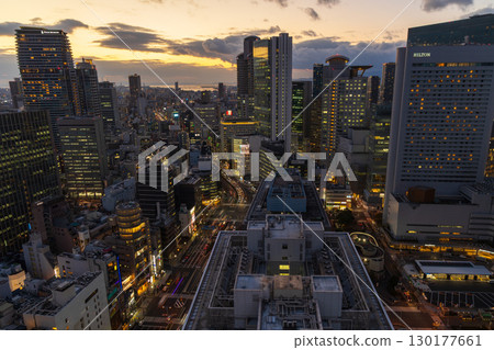 大阪夜景：梅田城市景觀 130177661