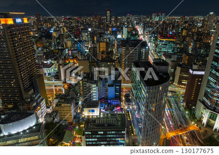 大阪夜景：梅田城市景觀 130177675