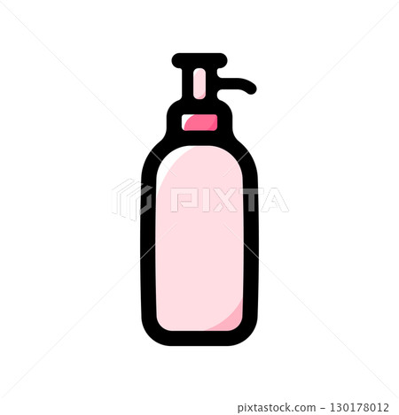洗髮精插圖圖示(衛生用品、護髮、化妝品材料) 洗髮精插圖圖示(衛生用品、護髮、化妝品材料) 130178012