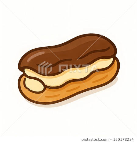 Simple eclair dessert illustration 130178254