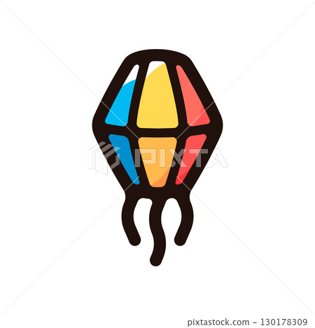 Lantern illustration icon (festival, decoration, event material) 130178309