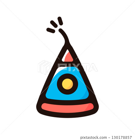 Fireworks and firecrackers illustration icon (Hindu, Indian, Diwali material) 130178857