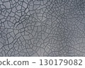 Aerial view of gray abstract mud patterns and cracks on acid mine drainage surface 130179082