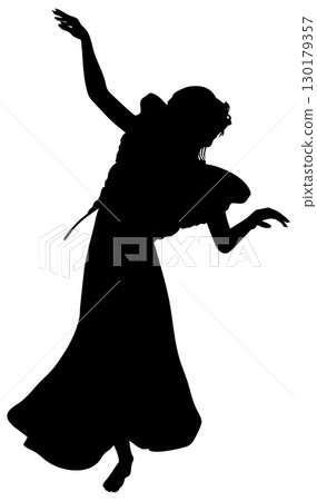 Silhouette of Fairy with Butterfly Wings Silhouette of Fairy with Butterfly Wings 130179357