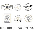 Bakery logo material 130179790