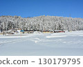 Winter scenery of Ikegahara countryside, Ojiya City, Niigata Prefecture 130179795