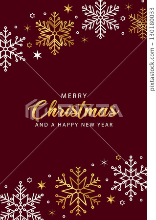 christmas greeting card with snowflakes vector illustration christmas greeting card with snowflakes vector illustration 130180033