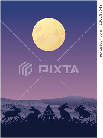 秋季賞月背景 130180048