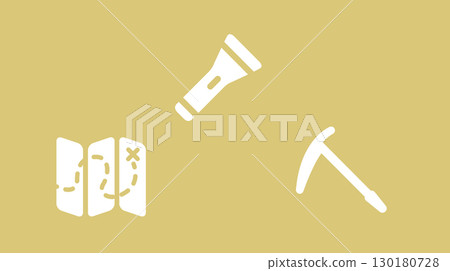 夏季探險地圖燈水下燈冰鎬登山露營友善生態圖示設計 夏季探險地圖燈水下燈冰鎬登山露營友善生態圖示設計 130180728