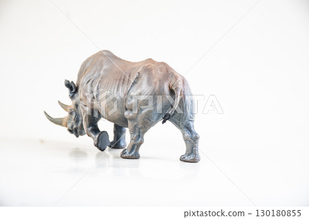 black rhino on isolated background black rhino on isolated background 130180855