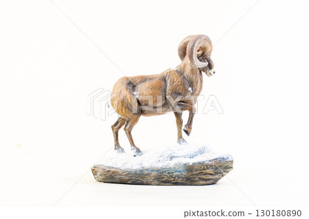 Barbary sheep on isolated background 130180890