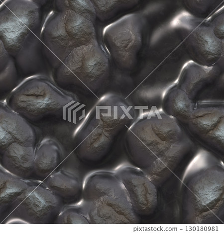 Seamless background. Abstract background with flowing metal texture. 130180981