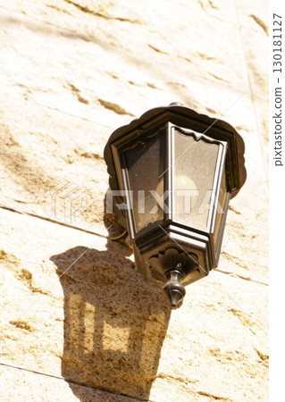 Stylish lighting fixtures on the wall 130181127