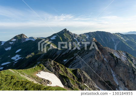 Mountain ridge in the Northern Alps Mountain ridge in the Northern Alps 130184955