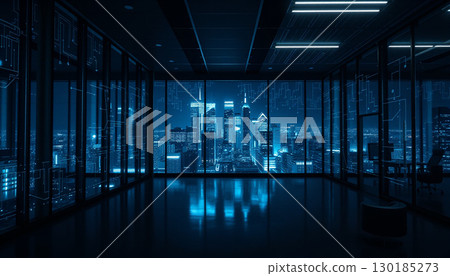 Blue light office 130185273