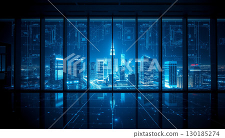 藍色數位網路影像 藍色數位網路影像 130185274