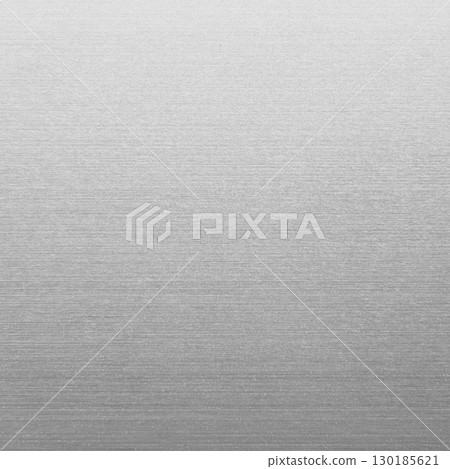 A square background image of a bright silver shiny hairline textured material 130185621
