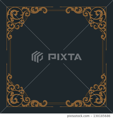 Classic Baroque Style Decorative Frame 130185686