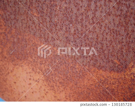 Rusty iron plate - filled with the essence of wabi-sabi - A wonderful way to mark time - Copy space 130185728