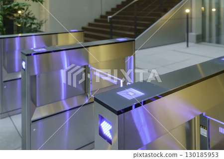 The access control system at the building entrance, card key, photo courtesy of Sky Perfect Tokyo Media Center 130185953