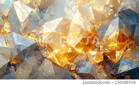 黃玉珠寶的金色光芒，奢華的背景材料 130186554