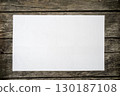 Top view of blank white piece of paper 130187108