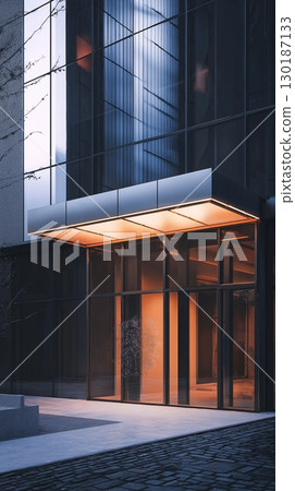 Signboard sharp rectangular mockup white and black frame for story background 130187133