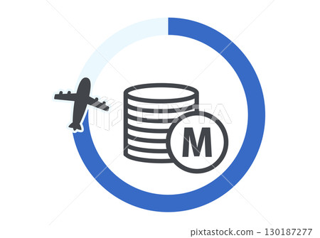 Illustration of earning miles while traveling abroad Illustration of earning miles while traveling abroad 130187277
