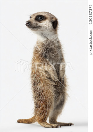 A meerkat standing with a dignified posture 130187373