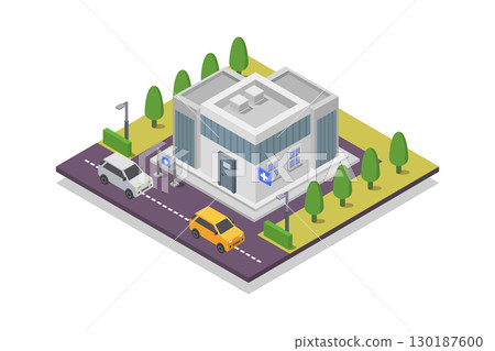Isometric pharmacy 130187600