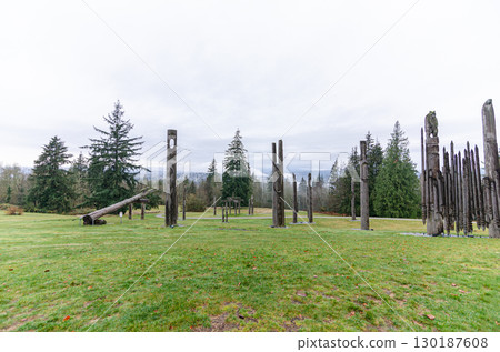 Burnaby Mountain Park in Burnaby, Vancouver, BC, Canada 130187608