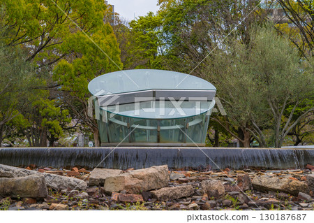 Scenery of Hiroshima Peace Memorial Park in Japan 130187687