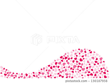 Heart pattern background Red 3 colors Heart 130187938