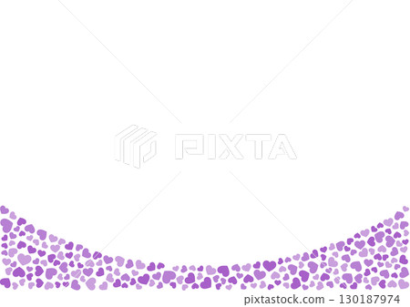 Heart pattern background Purple 3 colors Heart 130187974