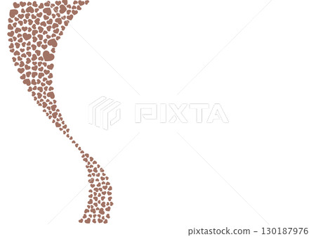 心形圖案背景棕色純色心 130187976