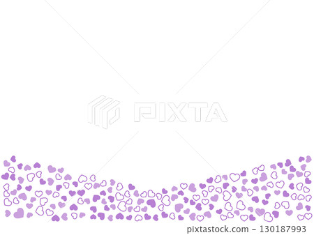 Heart pattern background Purple 3 colors Border and solid color Heart 130187993