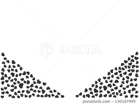 Heart pattern background Black and white solid heart 130187995