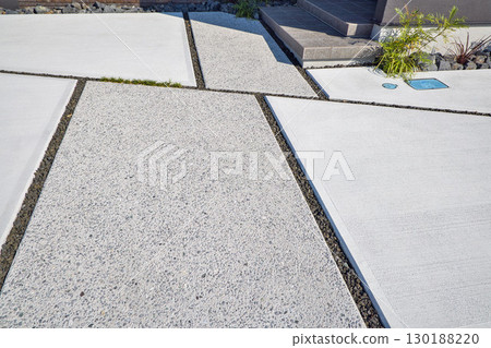 Parking lot concrete joint gravel joint Parking lot concrete joint gravel joint 130188220