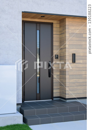 Housing image Newly built house entrance door Housing image Newly built house entrance door 130188223