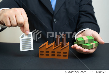The plant receives a new production contract, industrial growth, manufacturing orders, supply chain development, business cooperation, economic expansion 130188475