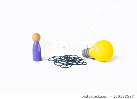 A difficult path separates a person from the truth. Ideas and solutions, life experience, , personal growth, overcoming obstacles, searching for clarity 130188587