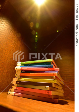 Stacked books 130188777