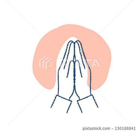 hands together in prayer 130188841