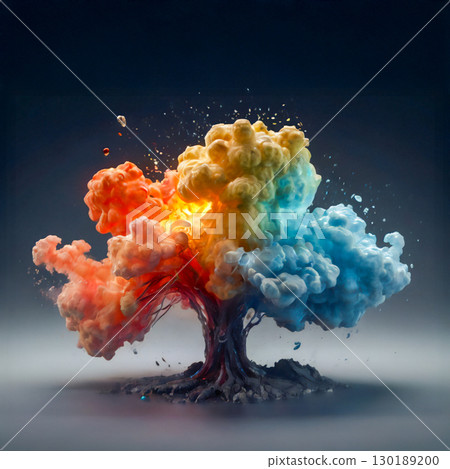 Colorful tree 130189200