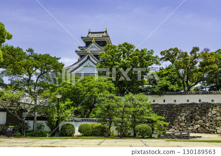 Okayama Castle stone wall, Okayama City, Okayama Prefecture 130189563