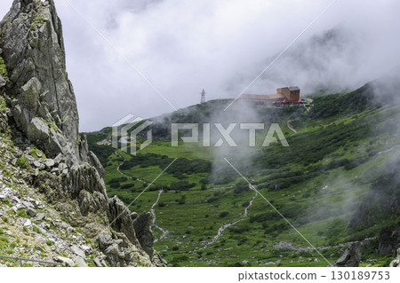 可眺望千疊敷冰斗與壯麗山景的健行路線 130189753