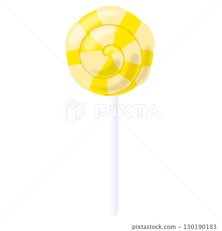 棒棒糖黃色和灰白色 130190183