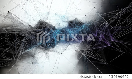 plexus connection with lines and points background 130190652