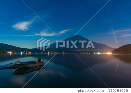 富士山、山中湖和彗星圖集 2024 130191026