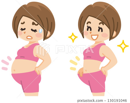 節食成功的年輕女性 130191046